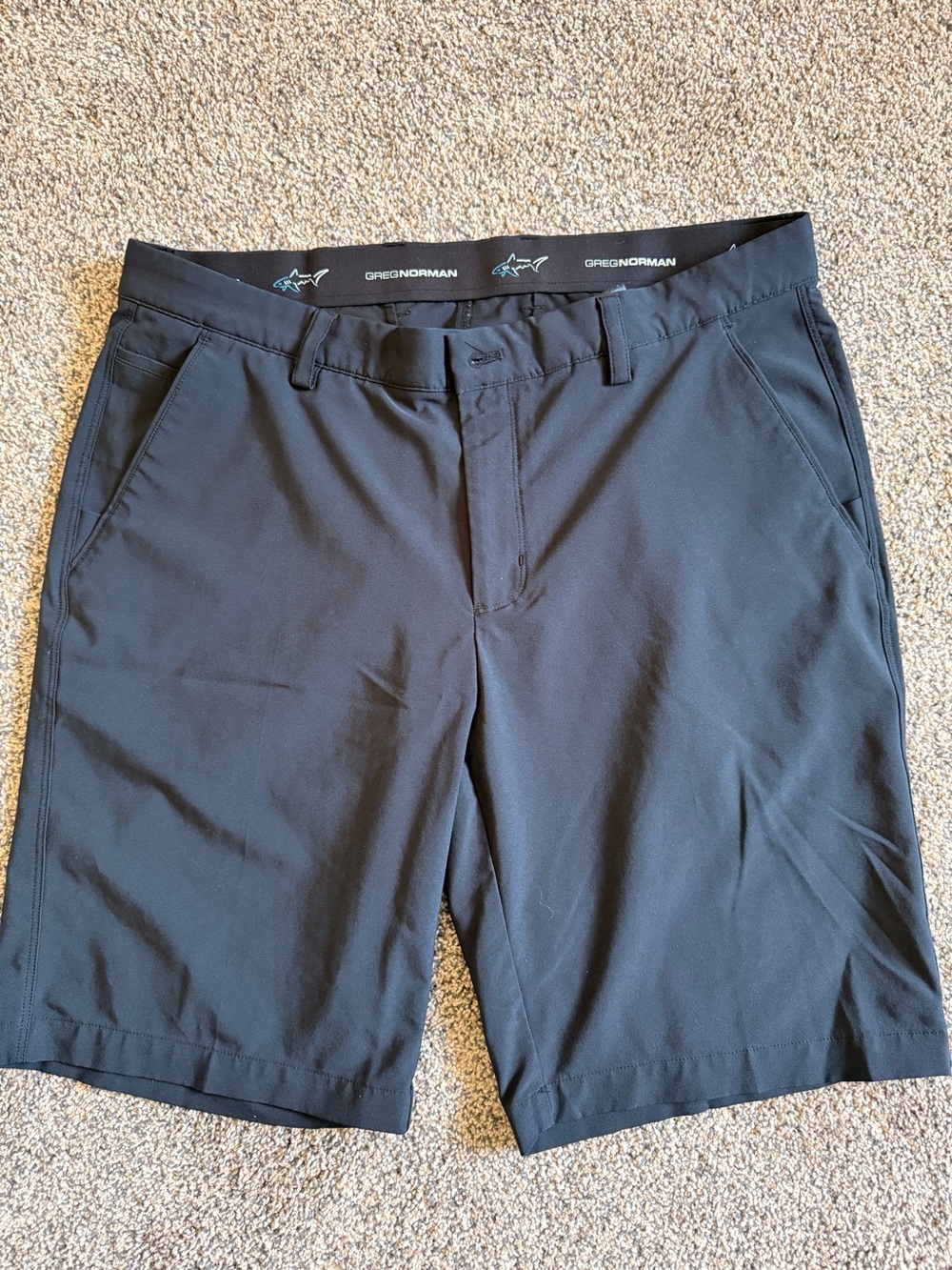 Greg Normal MicroLux Black Golf shorts